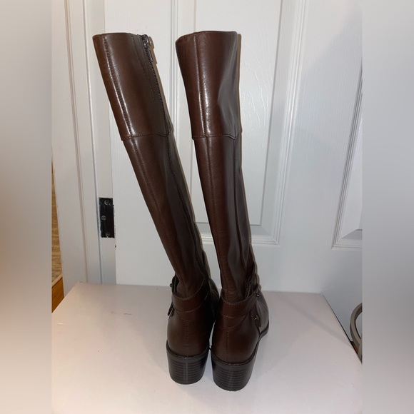 Brown Leather ALFANI Riding Boots - Size 5.5 M - Picture 11 of 13